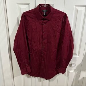 Alfani Burgundy Dress Up Shirt